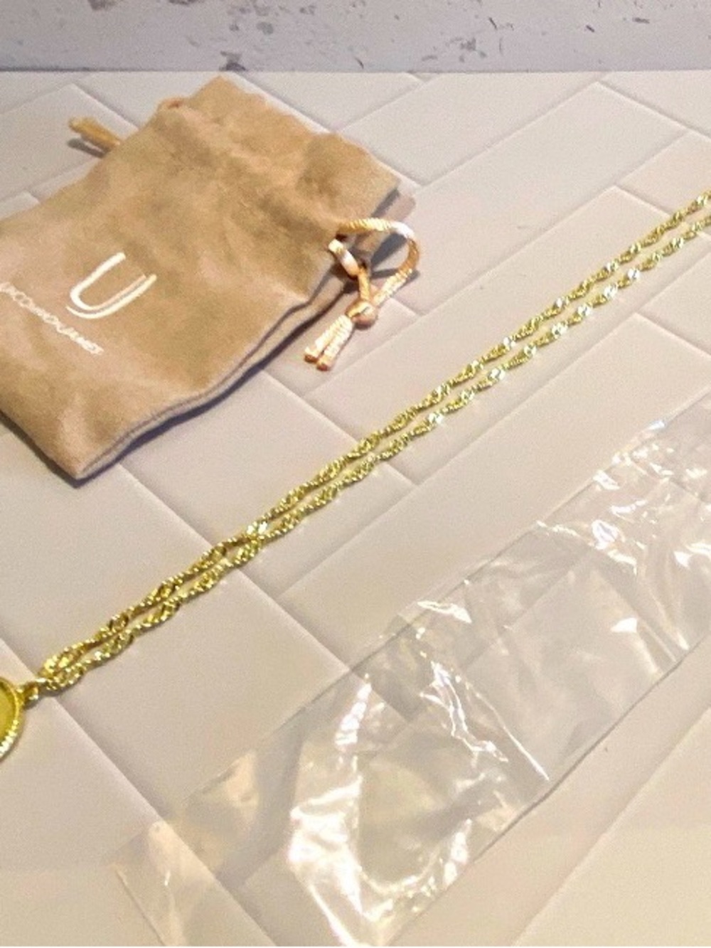 Uncommon James Gold Rope Pendant Necklace